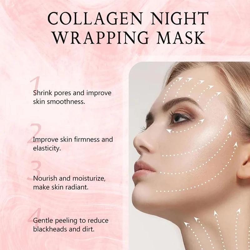 Anti Wrinkle Collagen Wrapping Peel Off Facial Mask Korean Collagen Wrapping Mask