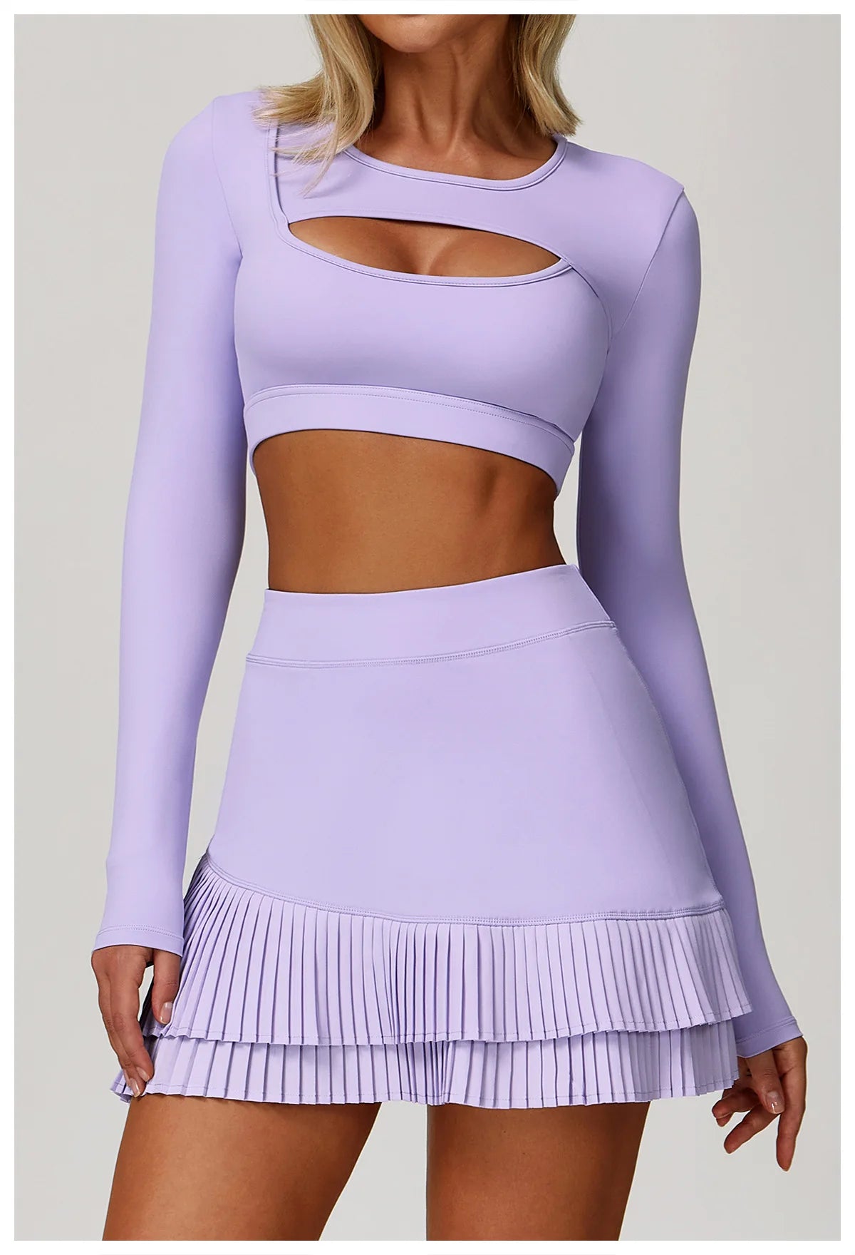 Hollow Out Long Sleeve T-Shirt Yoga Shirts Push