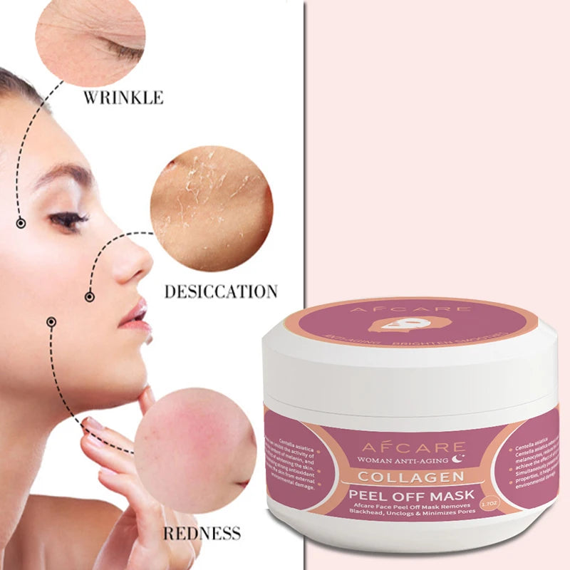 Anti Wrinkle Collagen Wrapping Peel Off Facial Mask Korean Collagen Wrapping Mask