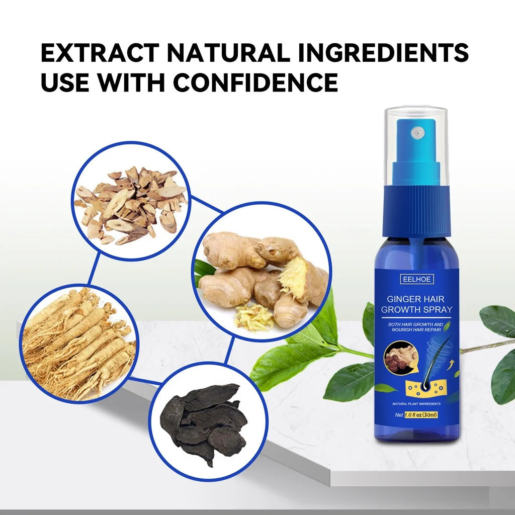 Ginger Hair Growth spray Anti Hair Fall Hair Loss Treatment
