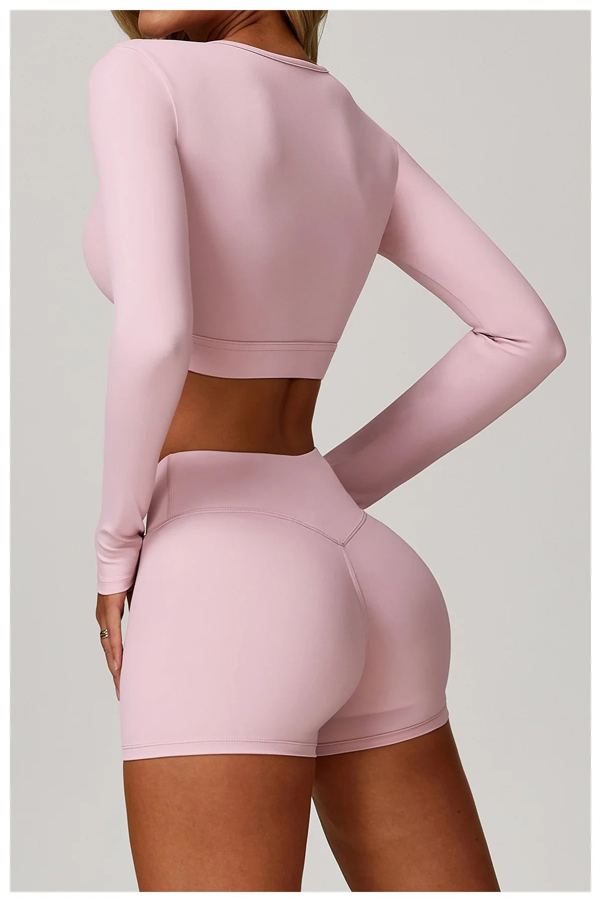 Hollow Out Long Sleeve T-Shirt Yoga Shirts Push