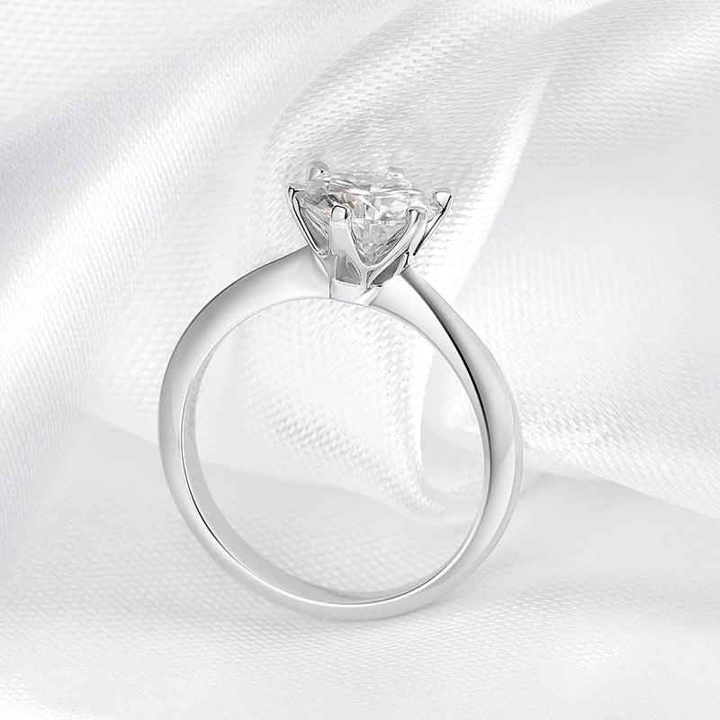 Symone GRA Diamond Ring for Women Engagement Promise Wedding Band Jewelry