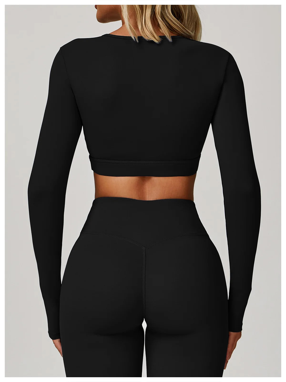 Hollow Out Long Sleeve T-Shirt Yoga Shirts Push