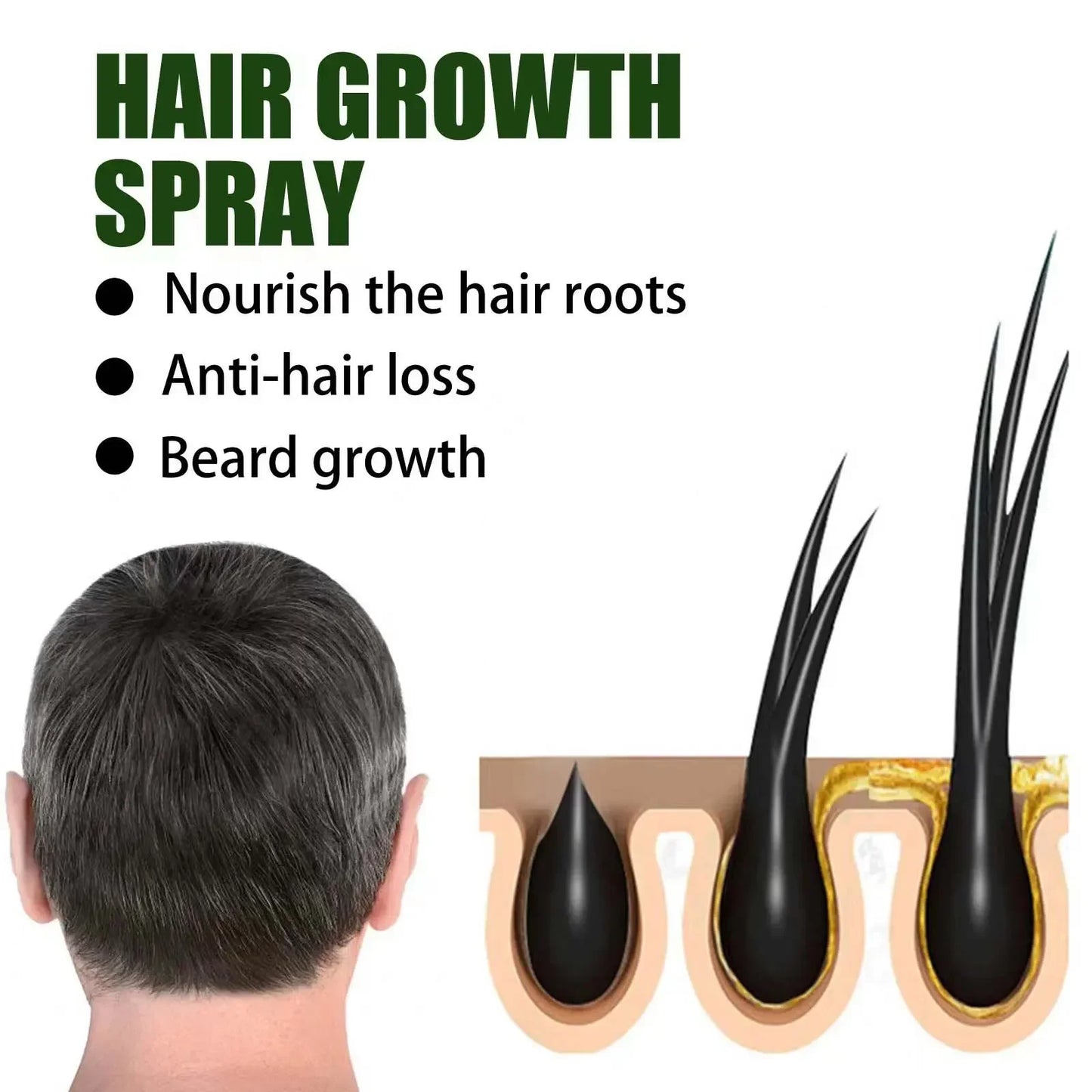 Hair Growth Oil Fast Growing Hair Effective Essential Baldness Repair