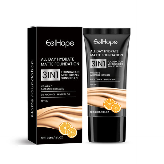 Hydrate Matte Foundation High Coverage Concealer Long Lasting Moisturizing